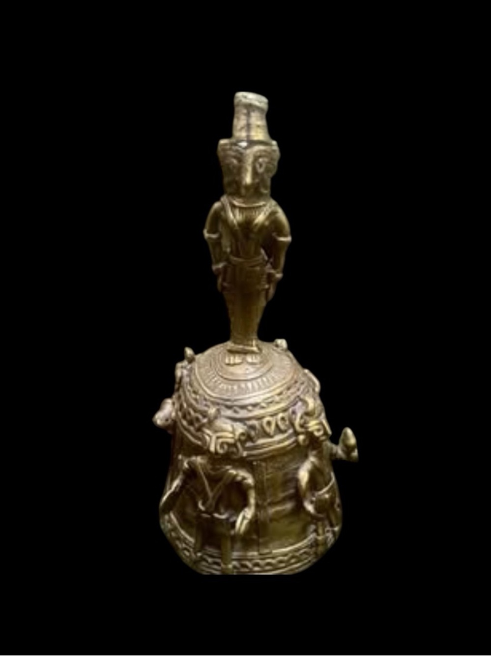 Hindu Ritual Deity handcrafted brass Dhokra BELL
